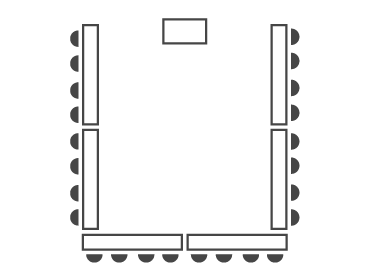 U Shape Function Layout Book Conference, Function & Private Event Rooms at The Paper Mill
